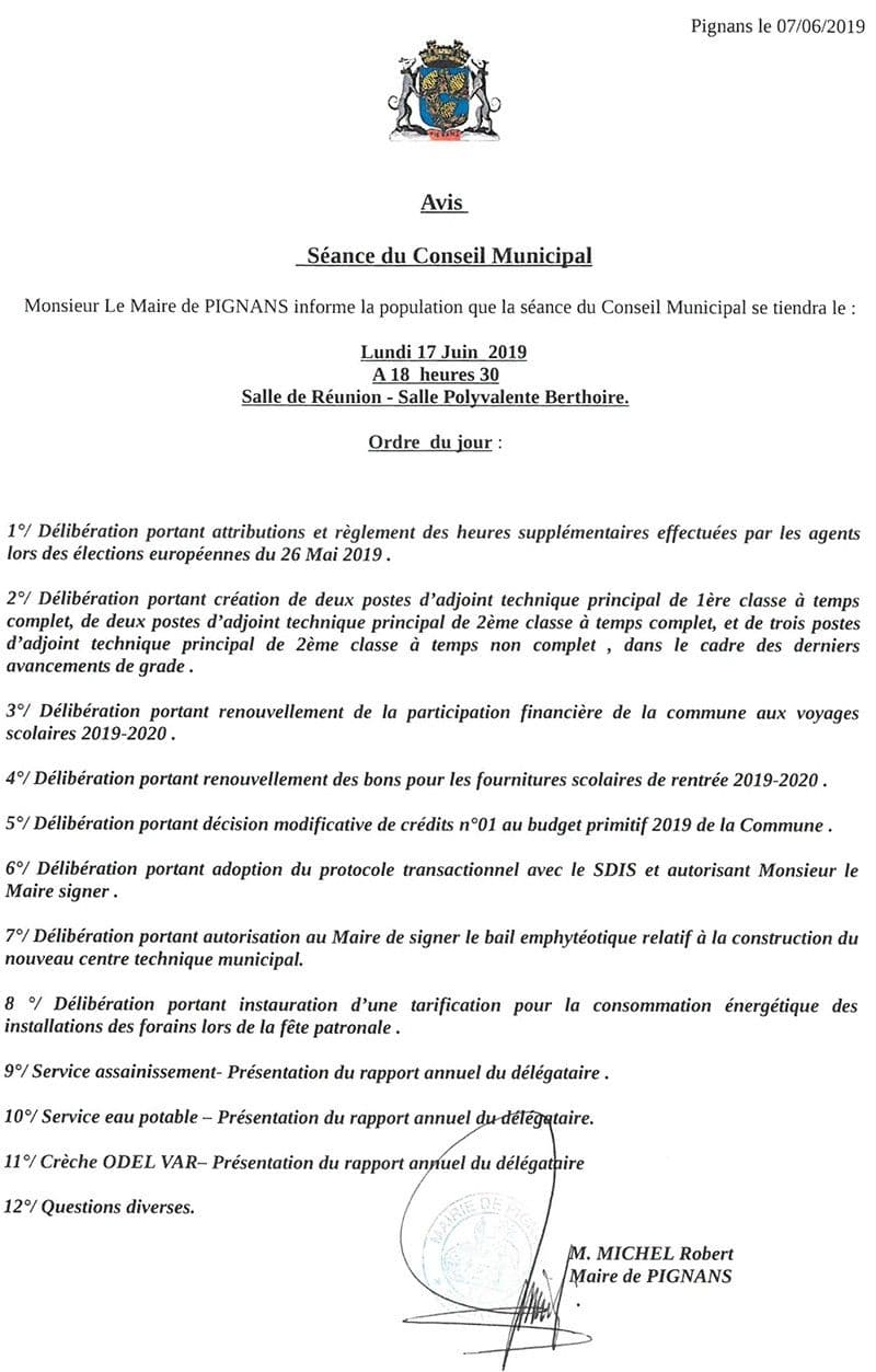 20190617 avis conseil municipal