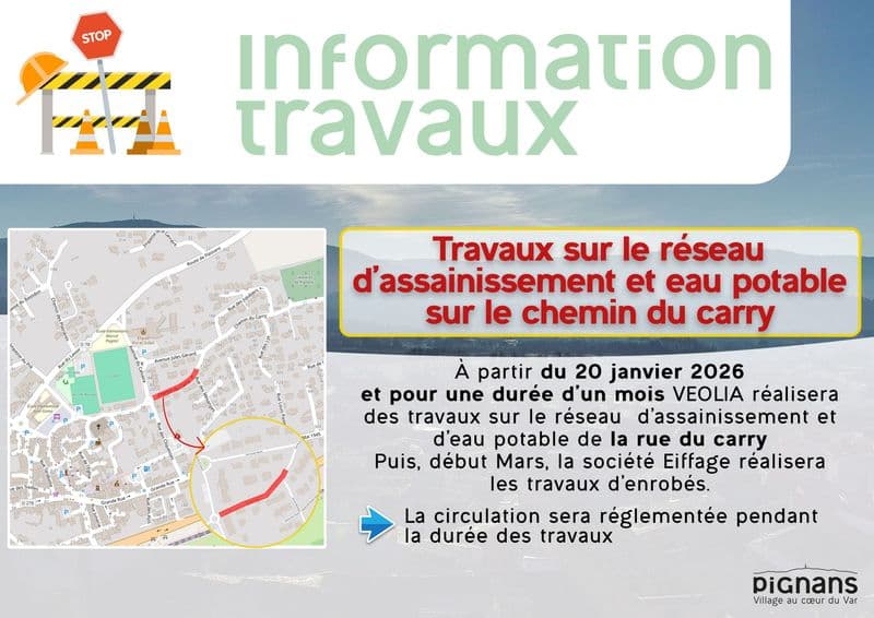 2026 information travaux reseau eau carry