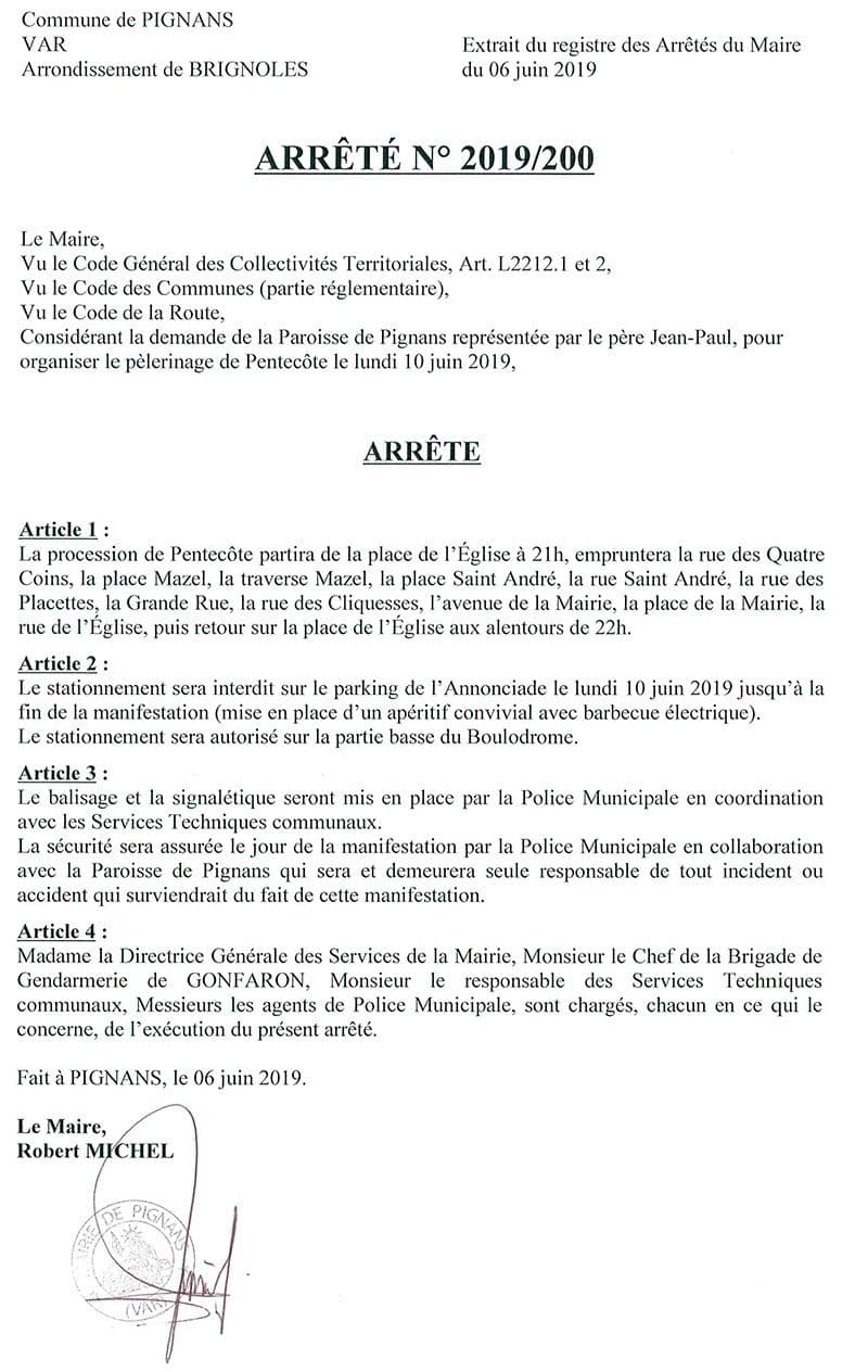 Affiche : Arrete 2019 200 cortege