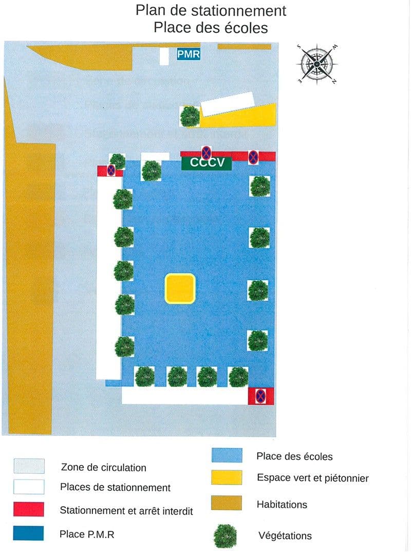 Affiche : Arrete 2019 280 stationnement place ecoles annexe