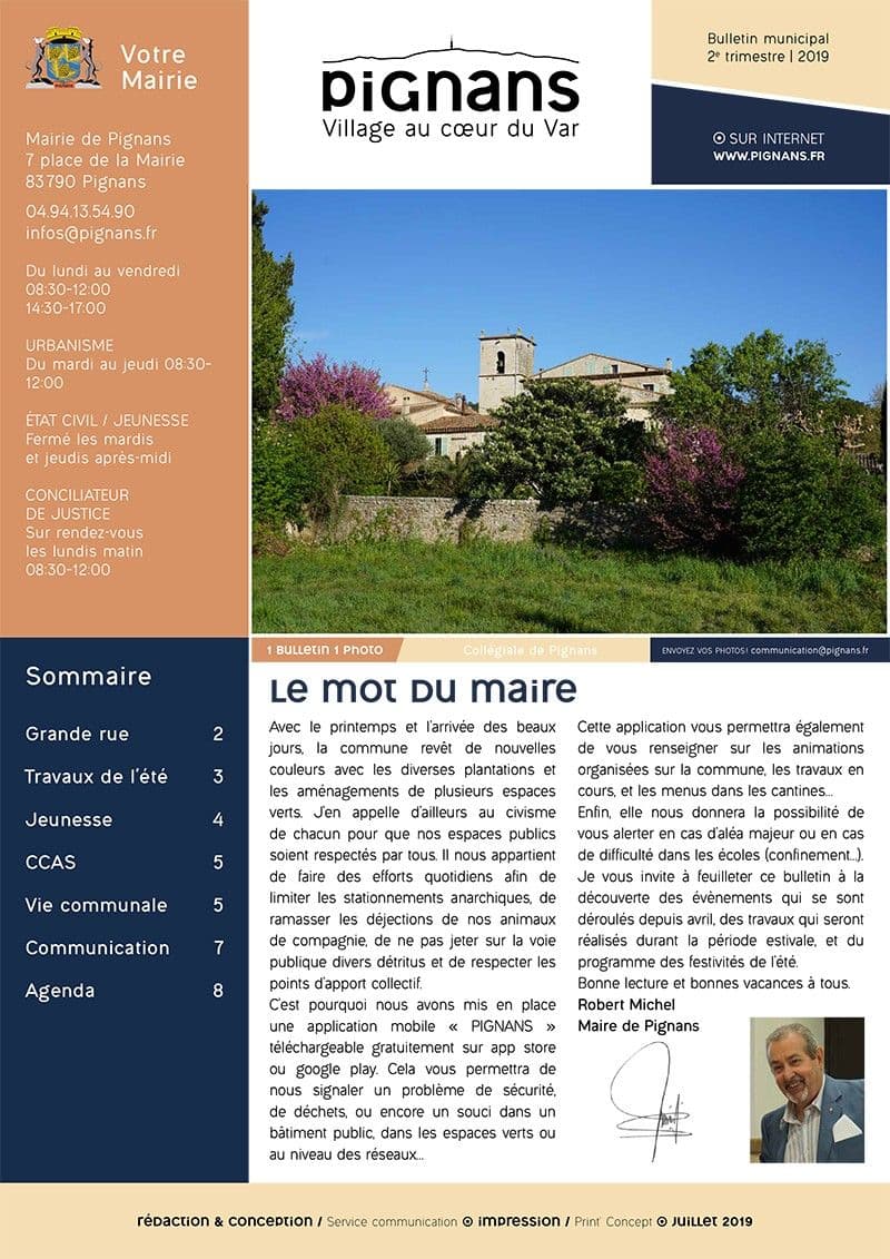 Bulletin municipal 2e trimestre 2019