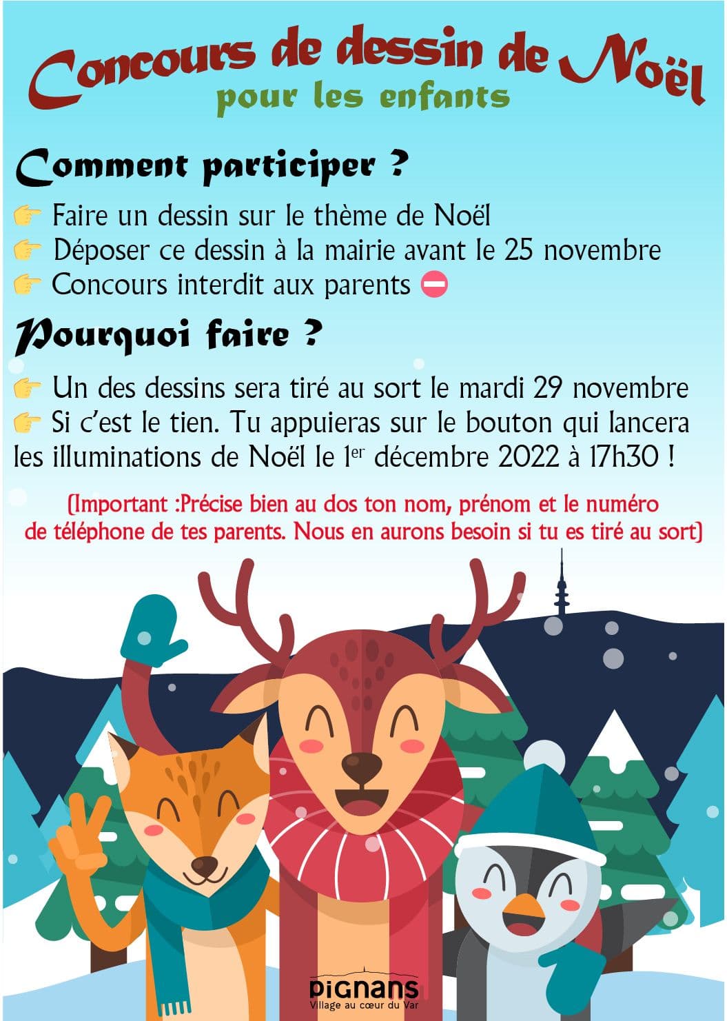Concours de dessins 2022