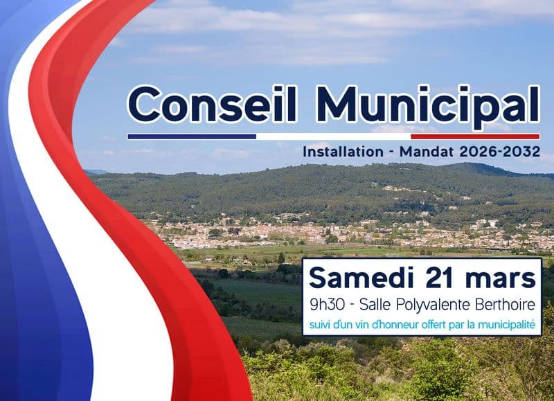 Conseil municipal election maire installation site