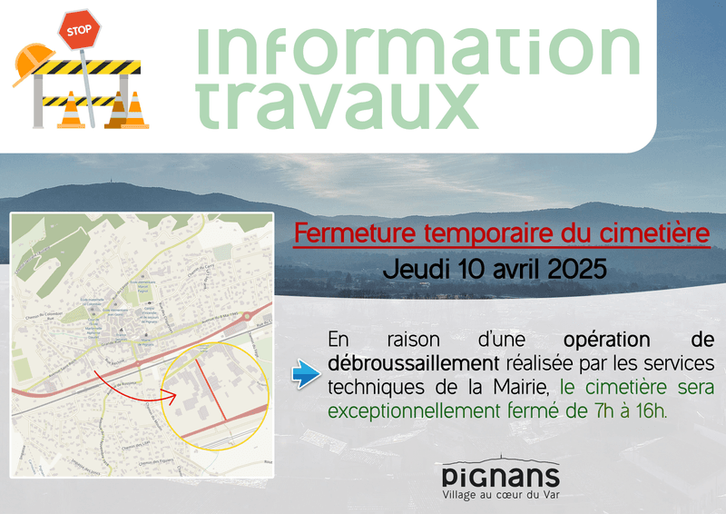 Information travauxcimetiere