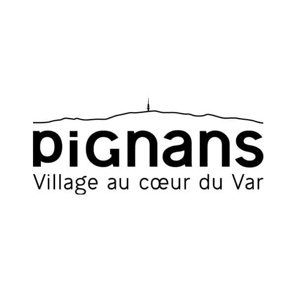 Logo pignans maures noir carre