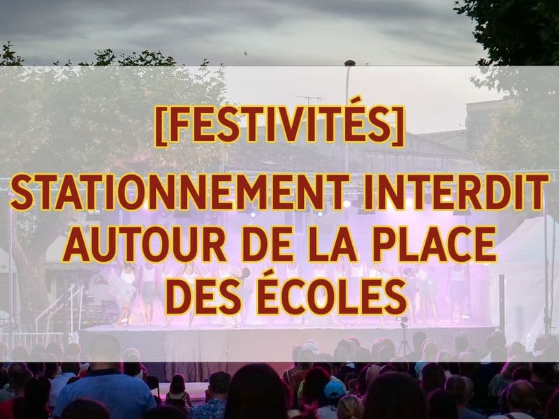 Stationnement interdit palce des ecoles