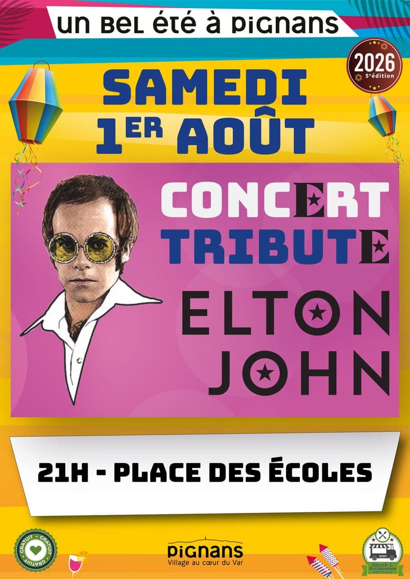 affiche concert tribute elton john