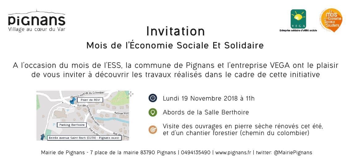 20181119 Pignans Mois ESS Invitation