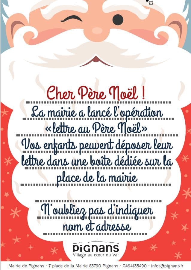 201812 Lettre pere noel