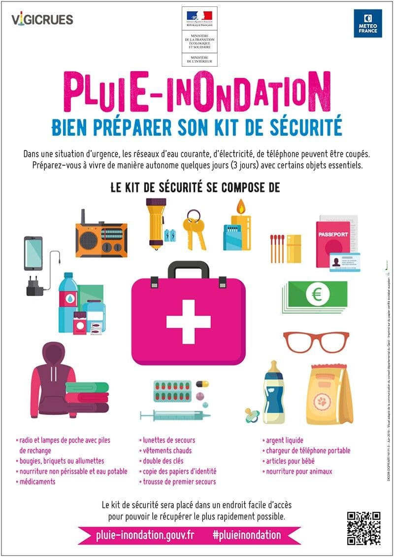 Affiche : 201908 sensibilisation inondations 2019 affiche kit securite