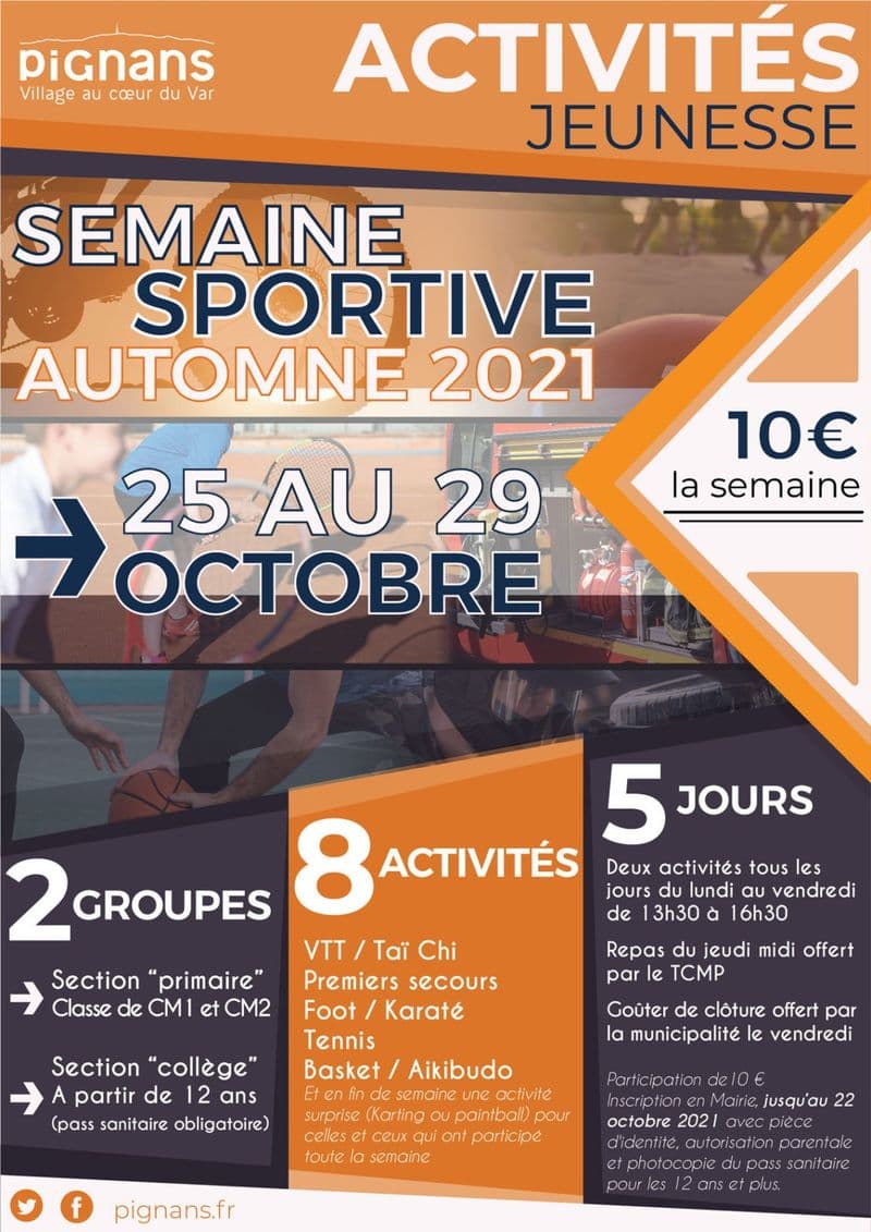 202110 pignans semaine sportive automne