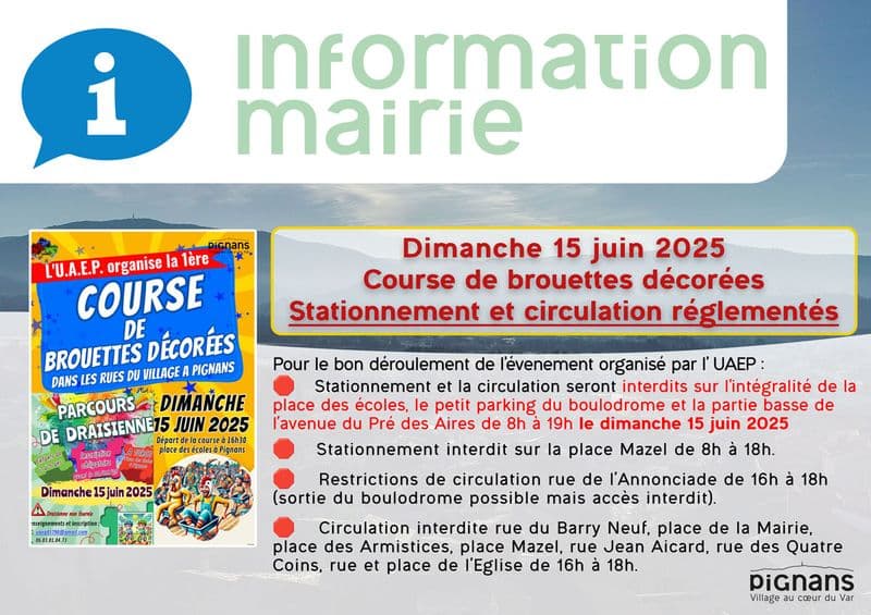 2025 information course brouettes draisiennes