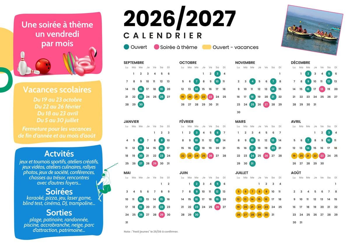 Affiche : 2026 depliant foyer des jeunes 1
