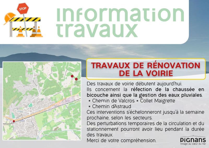 2026 information travaux astraud valcros