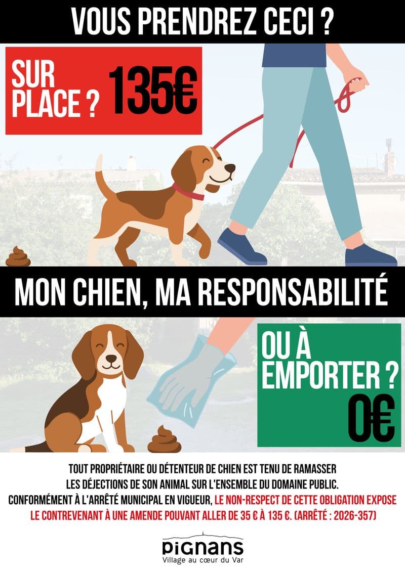 Affiche : Affiche dejection canines