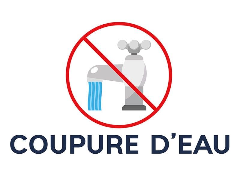 Coupure eau