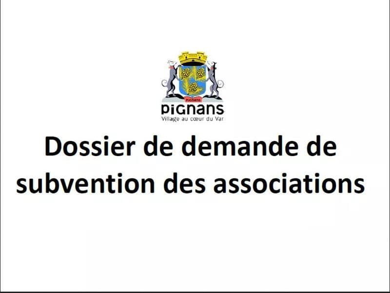 Demande subvention asso