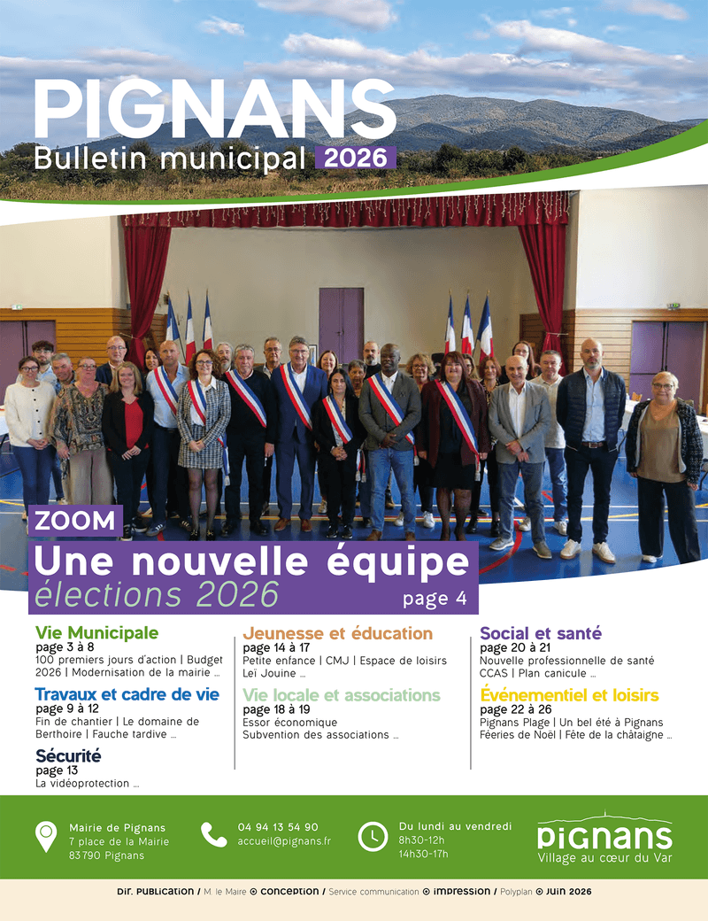page de garde du bulletin municipal 2026