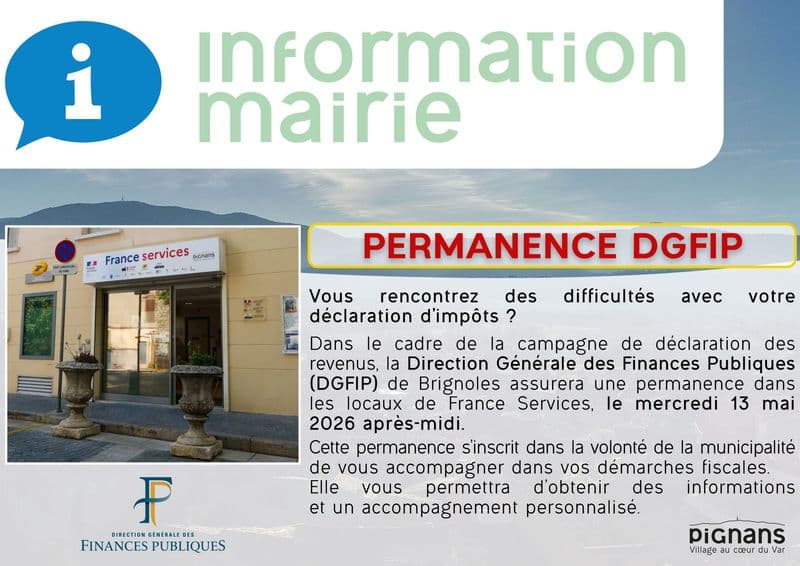 Information mairie permanencedgfip