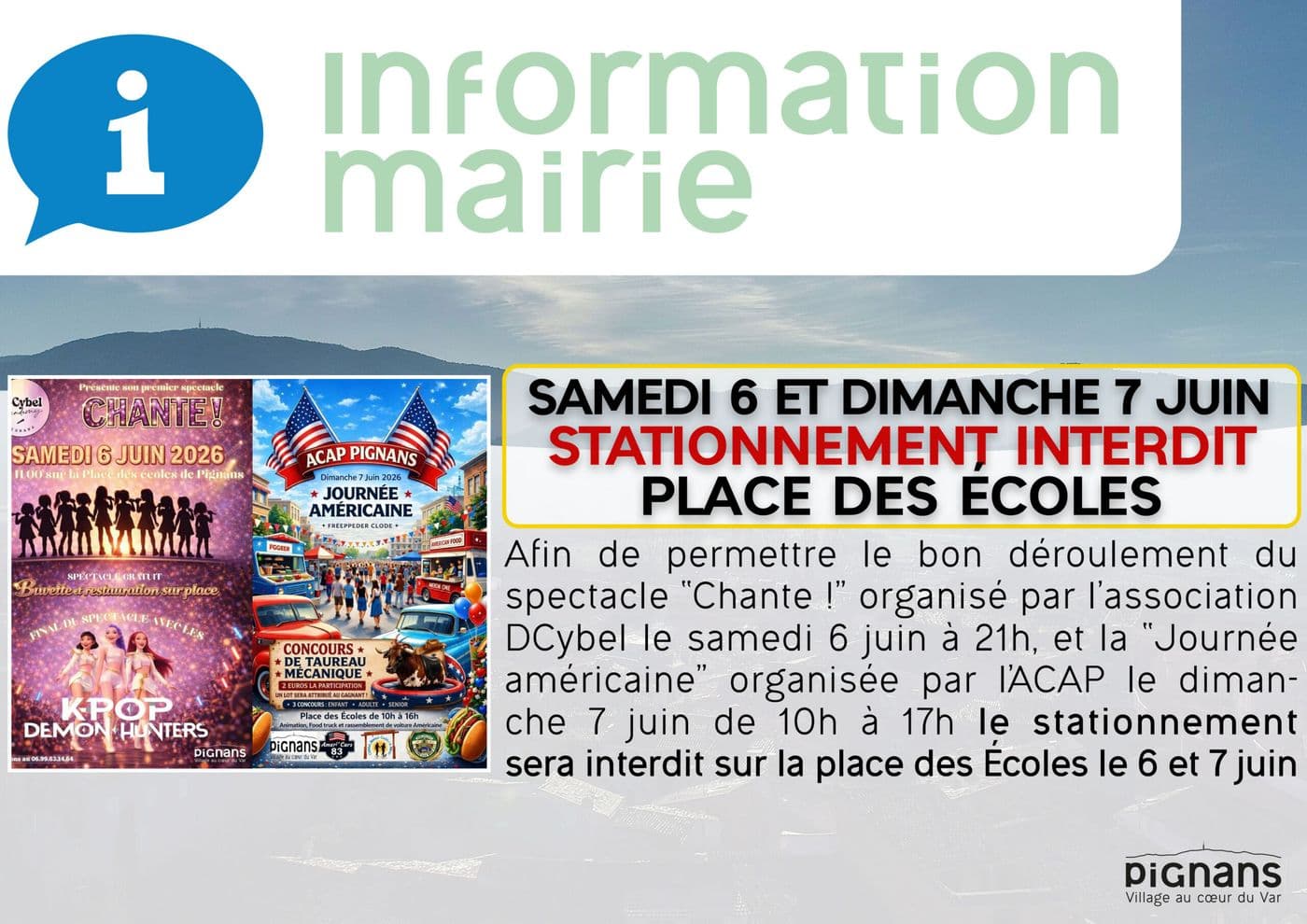 Information mairie stationnement interditplaceecole spectacle 1