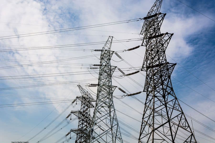 Lignes electriques illustration delestage