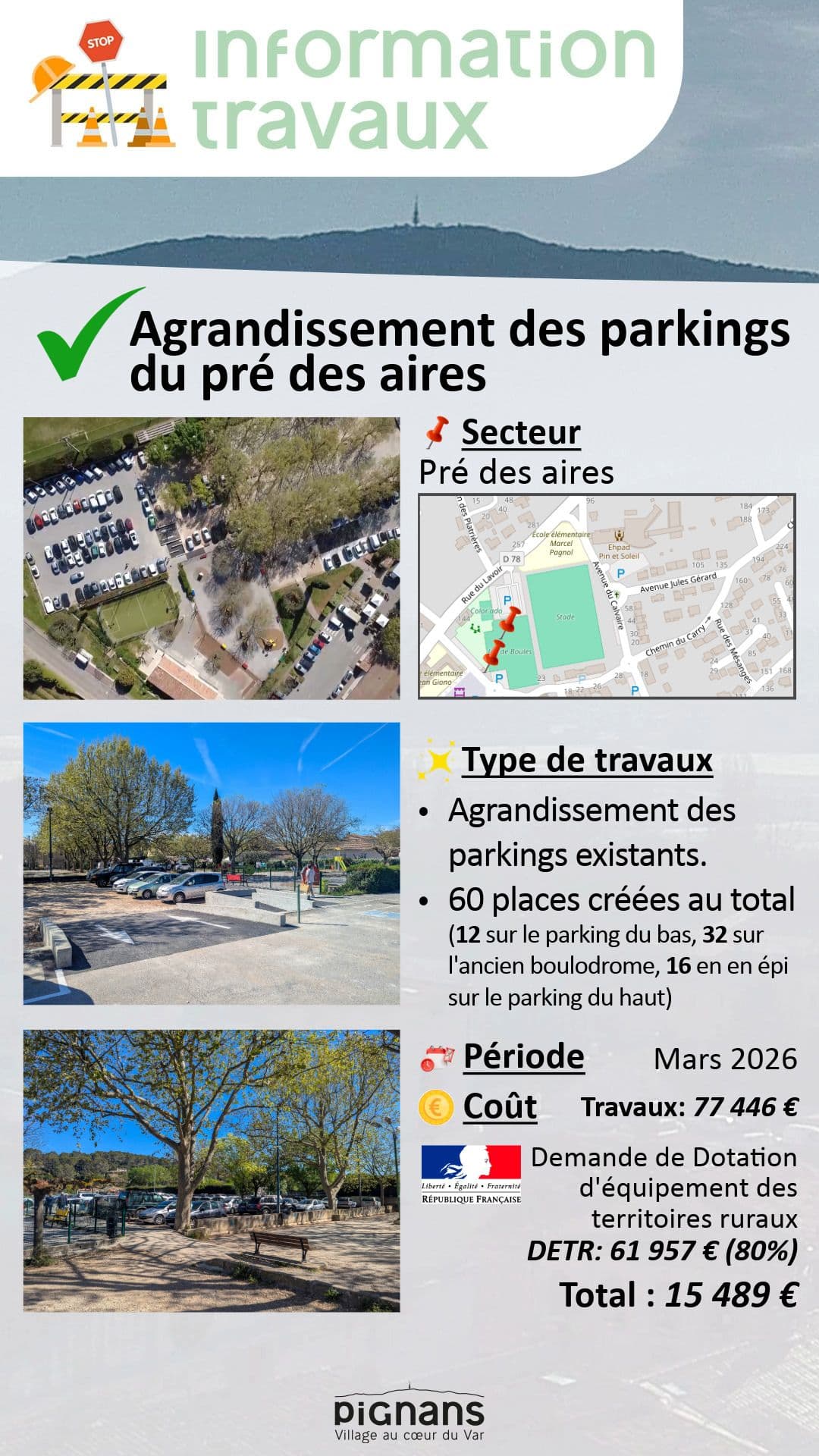 Parking pre des aires
