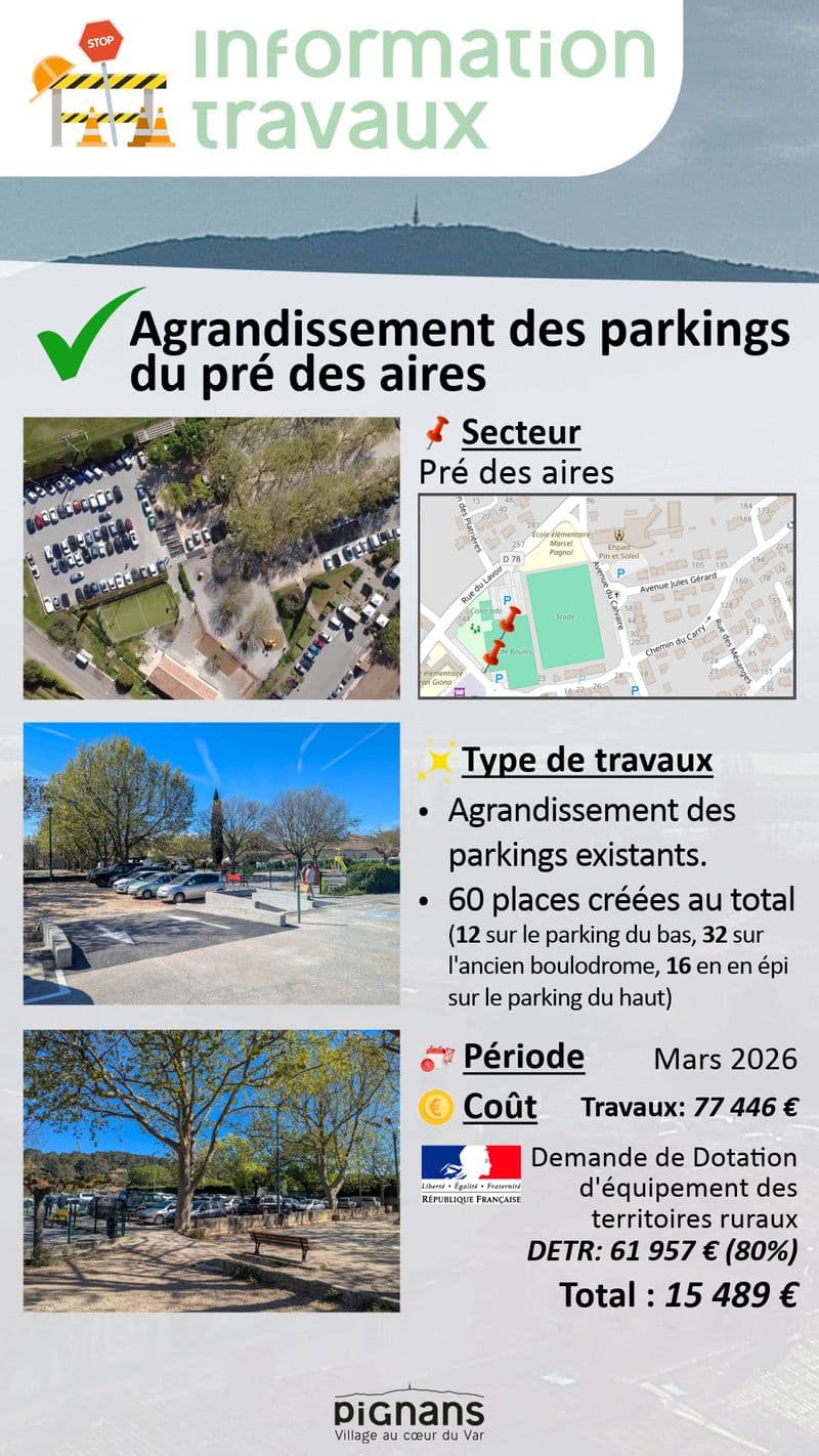 Parking pre des aires