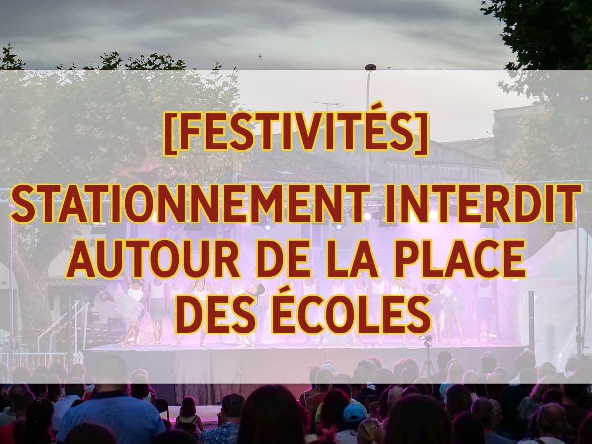 Stationnement interdit palce des ecoles